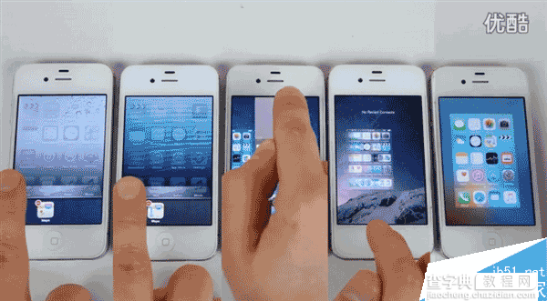 谁更流畅?iPhone4s运行iOS 5/6/7/8/9速度对比视频5