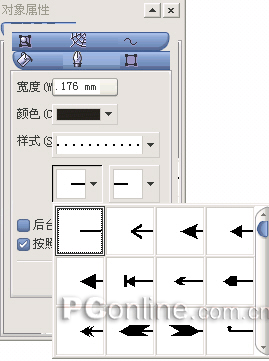 入门:CorelDRAW12中对象轮廓的设定教程2