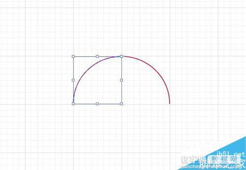 AI弧形+锚点调整的方式来画心形图标6