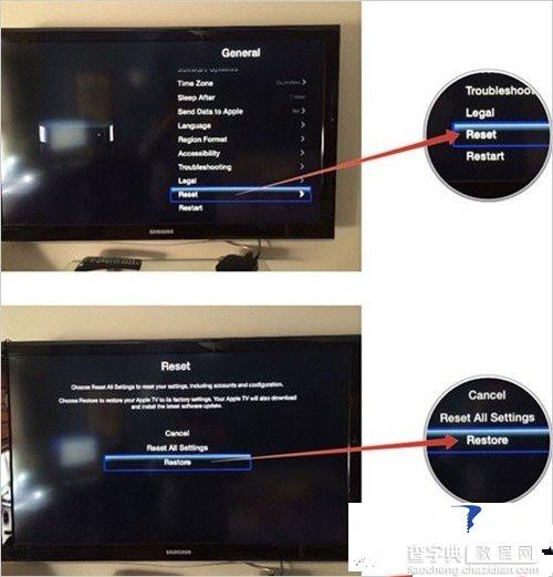 怎样能恢复Apple TV出厂设置3