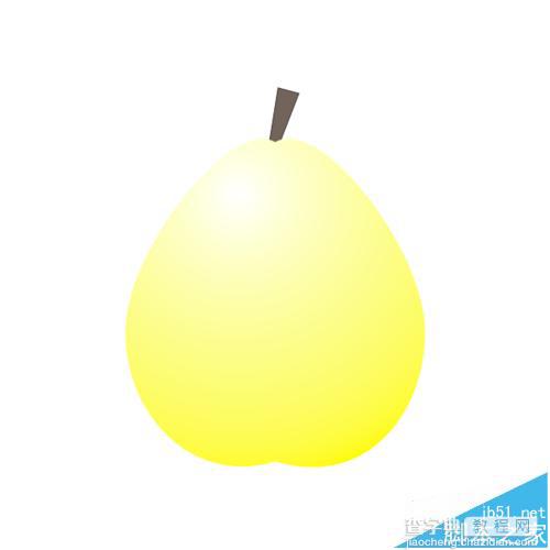 cdr怎么绘制一个黄灿灿的雪梨?1