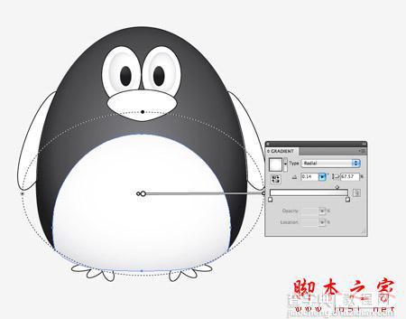 AI绘制一只很萌的灰色胖企鹅12