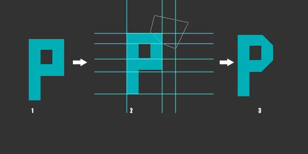 PS设计制作彩色折叠试立体字6