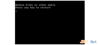 电脑黑屏并提示Remove disks or other media的原因及解决方法1