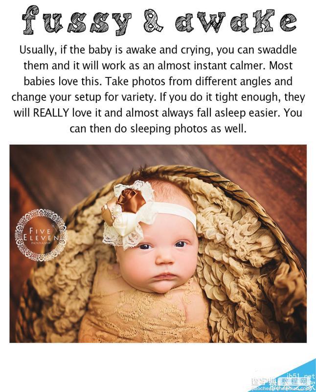 自然光下可爱的新生婴儿照拍照造型指南课程5