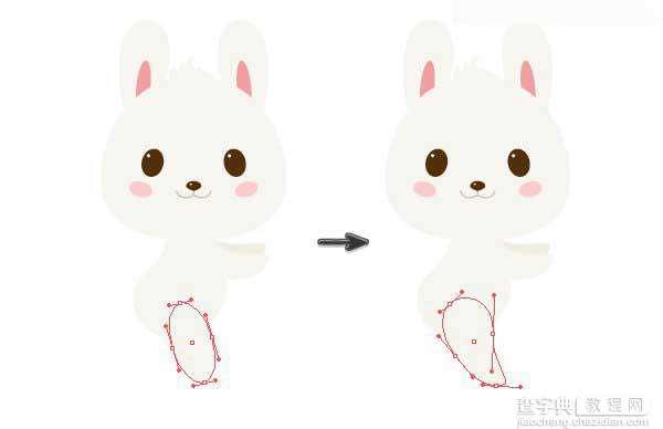 Illustrator绘制春季抱着郁金香的可爱小兔子16