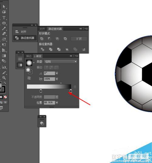 Ai绘制3D效果的足球图标5