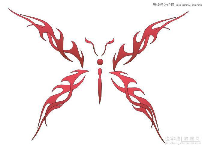 CorelDraw绘制时尚创意的蝴蝶花纹图案教程16