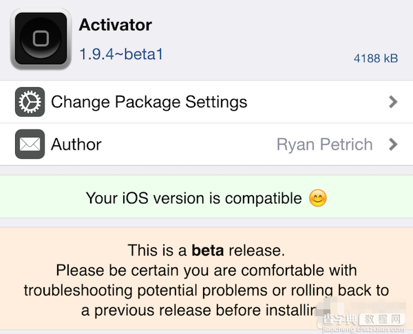 iOS8.4越狱安装Activator正式版出现安全模式解决办法2