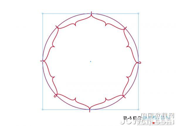 AI 制作八瓣莲花图案教材11