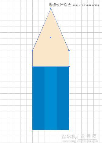 Illustrator cs5 艺术画笔绘制弯曲的铅笔6