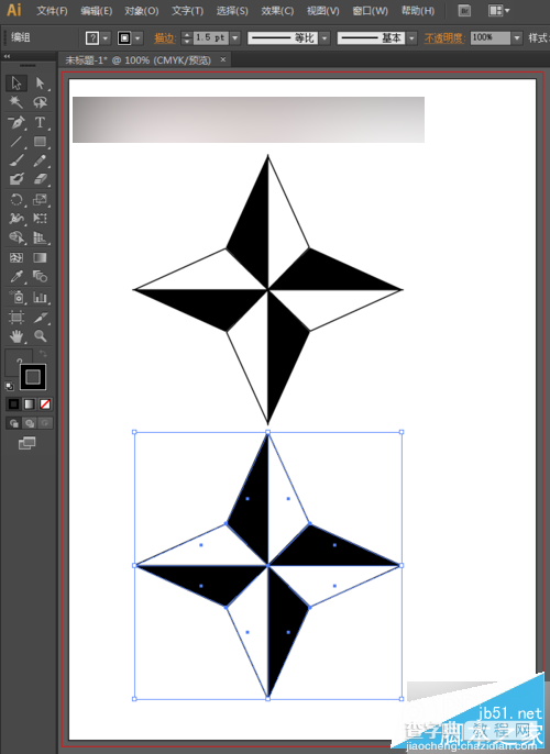 AI绘制星形logo标志的两种方法介绍18