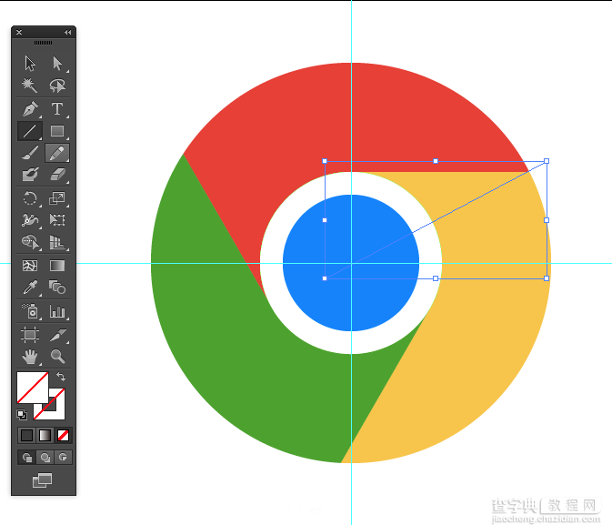 手把手教你用AI绘制谷歌Chrome标志10