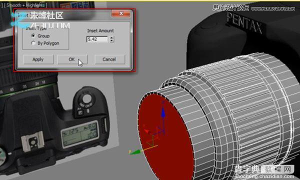 3dsmax制作数码单反照相机建模教程89