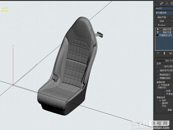 3DSMAX无需三视图制作SLR Stirling Moss仪表台、中控、座椅、后视镜45