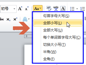 word2010怎么对英文字母大小写进行快速转换?5