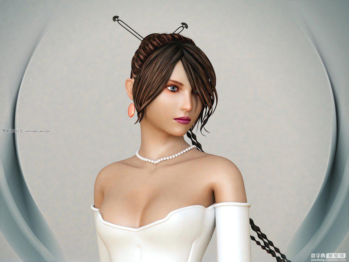3ds Max打造3D游戏绝色美女Lulu27