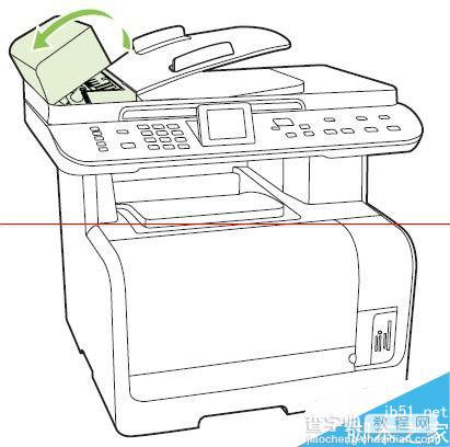 惠普hpCM1312、2320怎么清除ADF卡纸？1