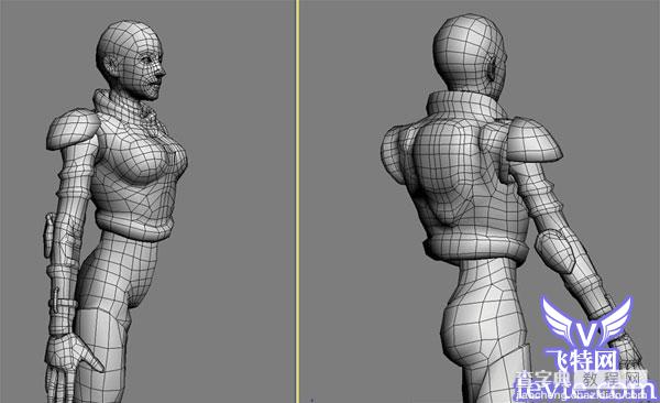 3DMAX打造漂亮的完美游戏女性角色教程28