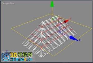 用poly方法制作有瓦的房顶10