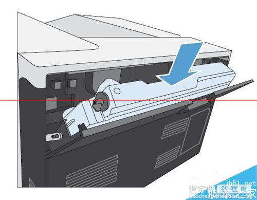 HP5525打印机怎么换碳粉收集装置?5