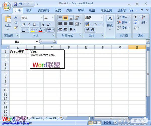 在Excel2007中如何给图片批注的添加7