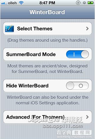 最新更新winterboard怎么用？iOS 7越狱美化插件winterboard下载安装使用教程3