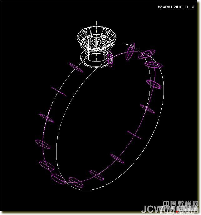 教你用AutoCAD绘制璀璨的钻石戒指74