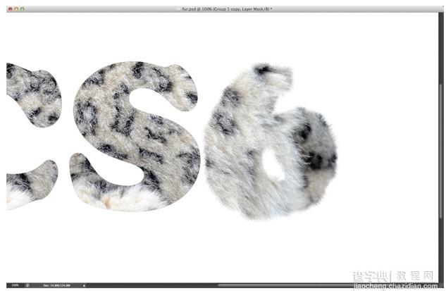 PhotoShop(PS)设计打造出非常酷的毛茸茸字体效果实例教程10