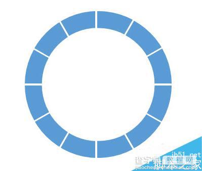 PPT绘制设计一个百分比的分割型环形图8