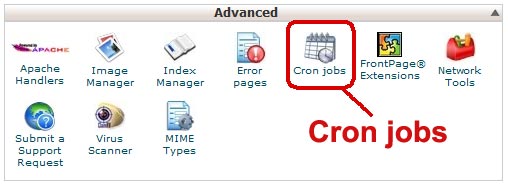 cPanel Cron jobs定时备份和优化网站程序以及数据2