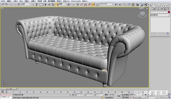 3DSMAX制作逼真的欧式沙发建模教程56