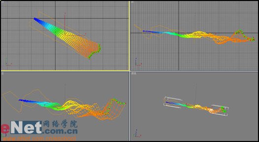 3dmax9.0教程：水中飘动丝缎特效6