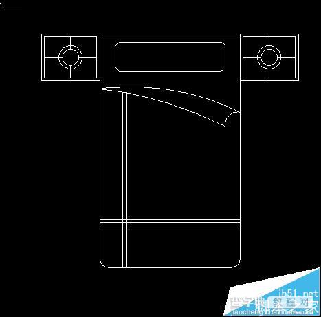 cad怎么画床及床头柜的平面图?6