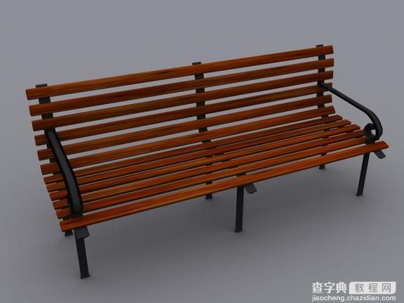 3DSMAX打造逼真的公园长椅建模27