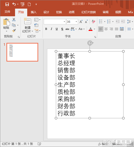 PowerPoint快速制作出一个组织架构图1