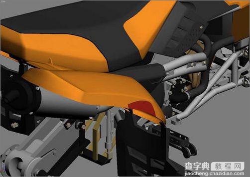 3Dsmax制作的极具个性的四轮摩托车7