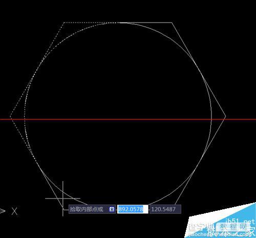 CAD怎么绘制多边形内切圆并填充图案？8