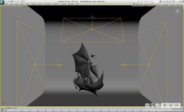 3DMAX教程：制作在一个暴雨天气冲浪在大海中航行的帆船19