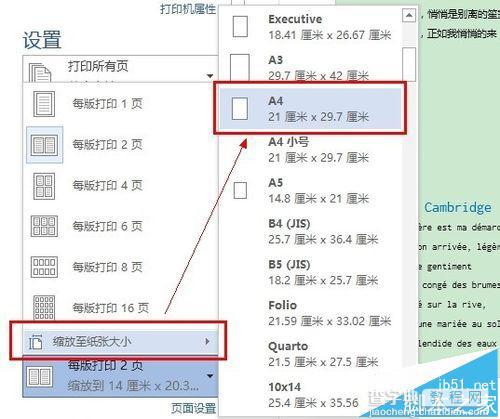 如何在a4纸上打印两页? Word将两页内容打印在一张A4纸的方法4