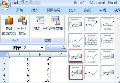 在Excel2010折线图添加垂直线的方法1
