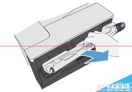 HP5525打印机怎么换碳粉收集装置?1