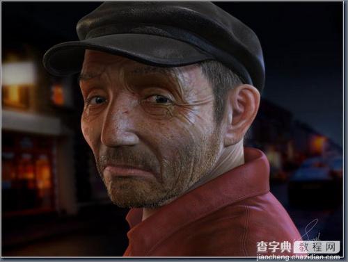 ZBrush和3DS MAX建造写实的乡村渔夫人物建模17