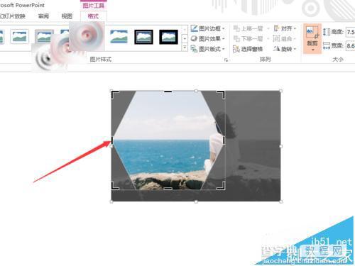 PPT怎么剪切图片?PPT将㲏裁剪成指定形状的教程6