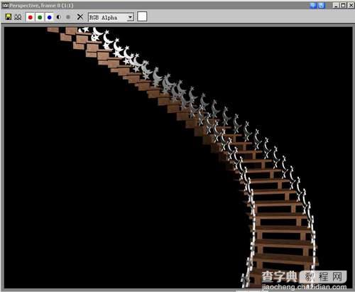 3D教程：3DSmax制作螺旋转梯模型14