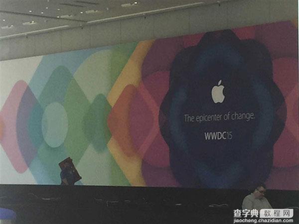 (图)2015苹果WWDC会场探营：神秘标语暗示iOS9将至?3