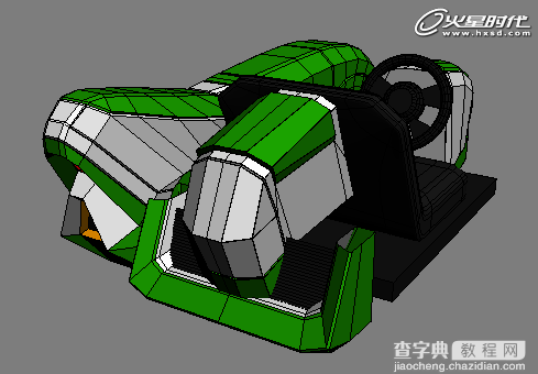 3DSMAX打造漂亮可爱的绿色卡丁车32