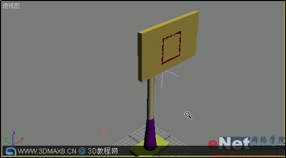 3DMAX制作篮球场建模教程12