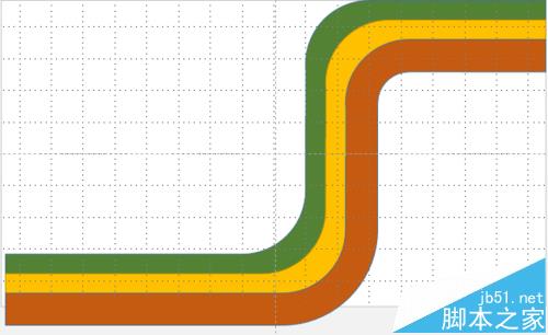 PPT怎么绘制多道的彩色曲线图形?1