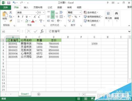Excel2013工作表怎么给数据设置千元的单位?2
